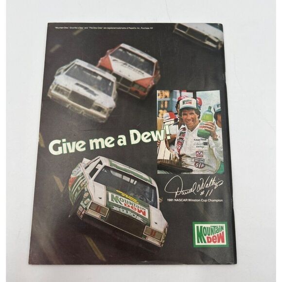 Bobby Allison Signed Vintage Program 1982 Winston Western 500 Racing  Beckett - Picture 4 of 4